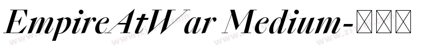 EmpireAtWar Medium字体转换